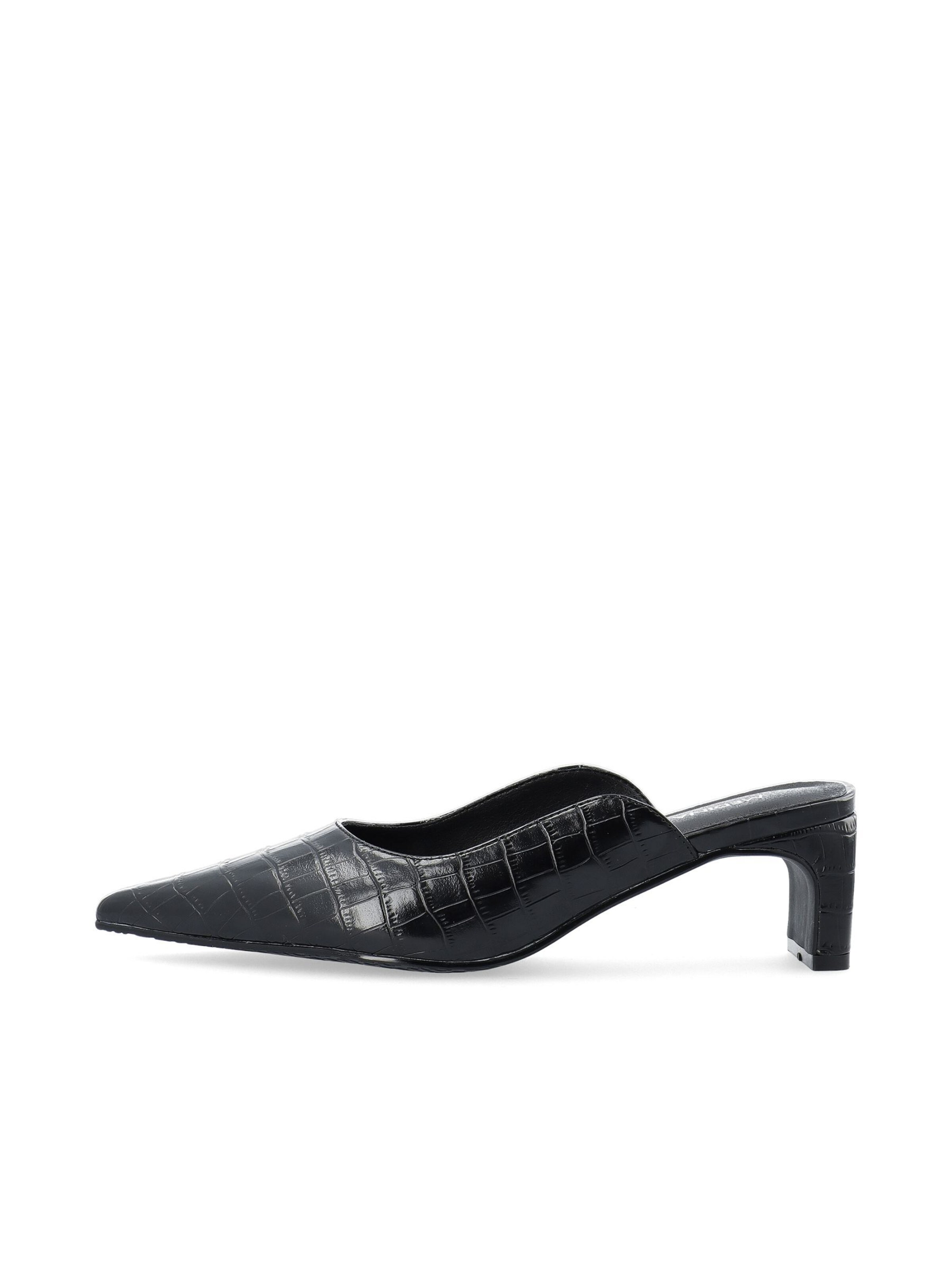 Bianco Pantolette 'Rowe' in Schwarz: Vorderseite