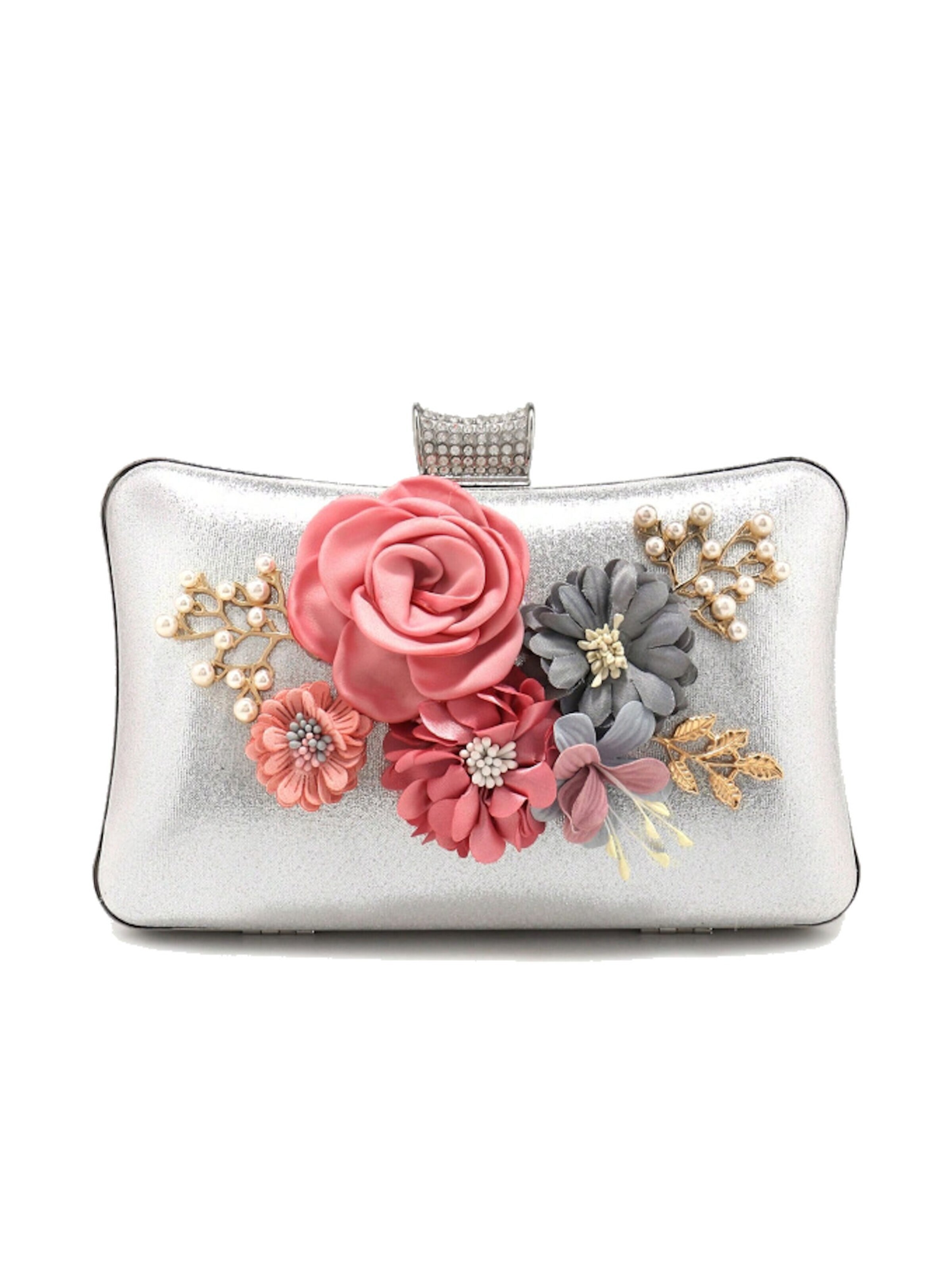 Tomshop24-7 Clutch 'Floris II'‌‌‌‌‌‌‌ in Silber
