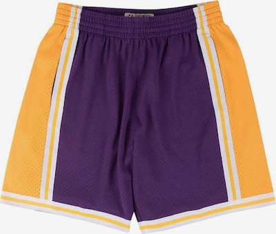Mitchell & Ness Urheiluhousut 'Los Angeles Lakers' värissä keltainen / tummanvioletti / valkoinen, Tuotenäkymä