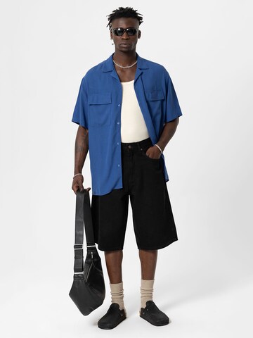 Comfort fit Camicia 'Athens' di VAMOS CLO in blu
