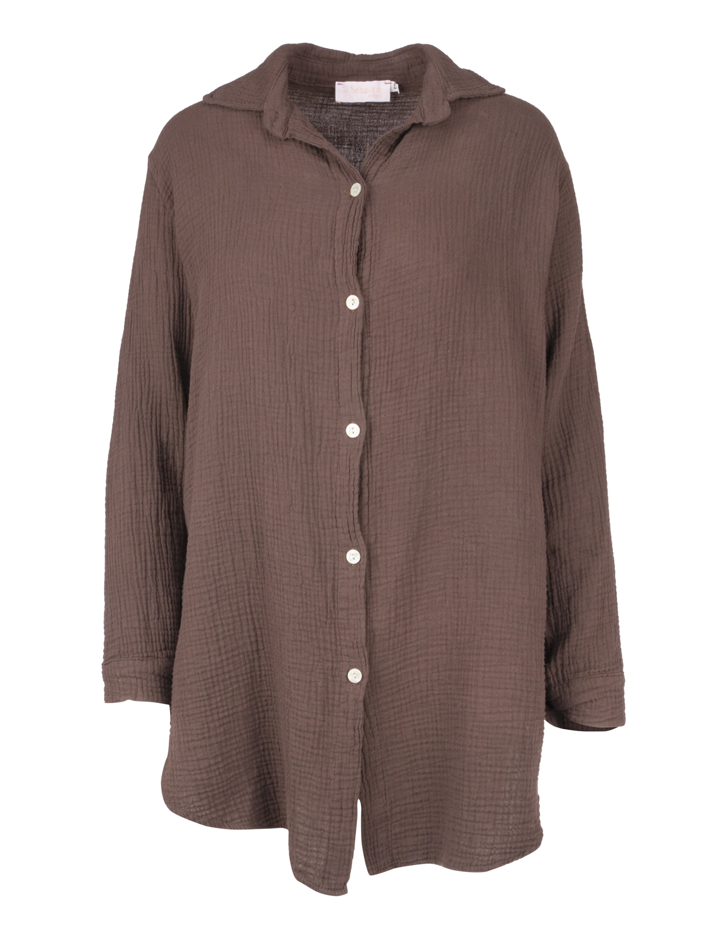 Seasons of April Bluse 'Susie' in Braun: Vorderseite