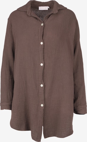 Chemisier 'Susie' Seasons of April en marron : devant