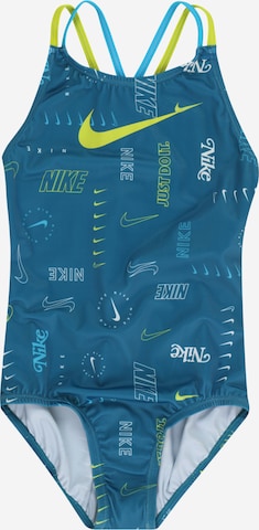 zils Nike Swim Sporta peldkostīms: no priekšpuses