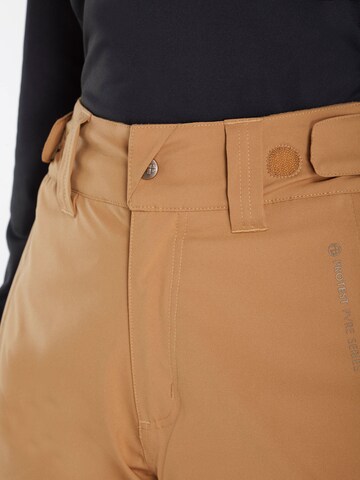 PROTEST Regular Workout Pants 'CARMACKS' in Brown