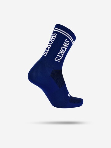 SWORTS Athletic Socks 'HYBRID' in Blue