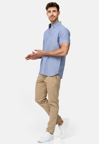 Coupe regular Chemise 'Kenner' INDICODE JEANS en bleu