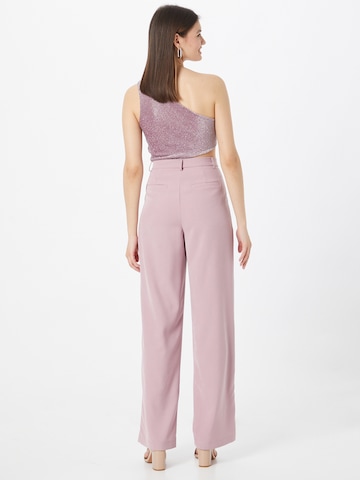 Nasty Gal Wide leg Bandplooibroek in Roze