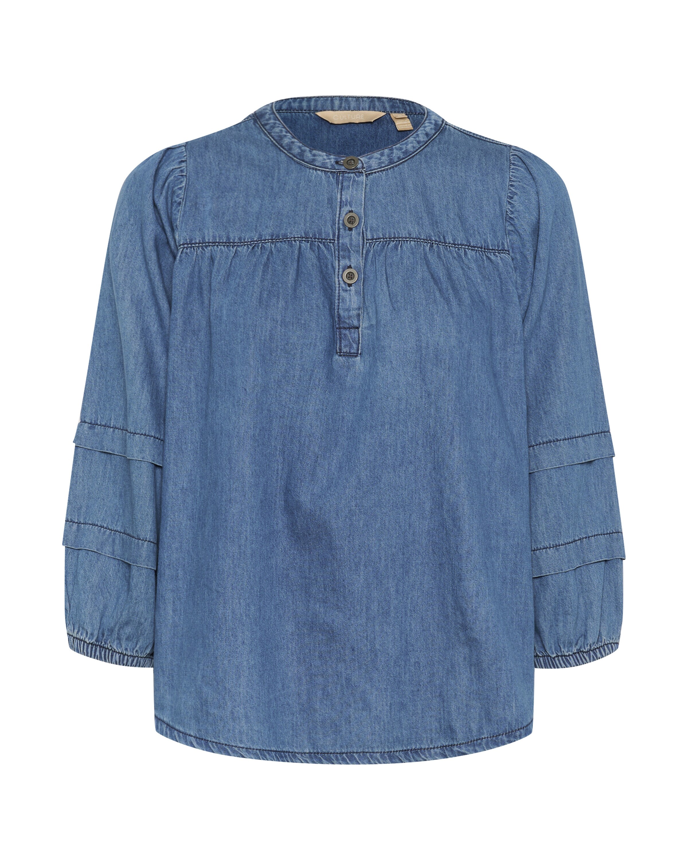 CULTURE Bluse 'Livie Arpa' i blå: forside