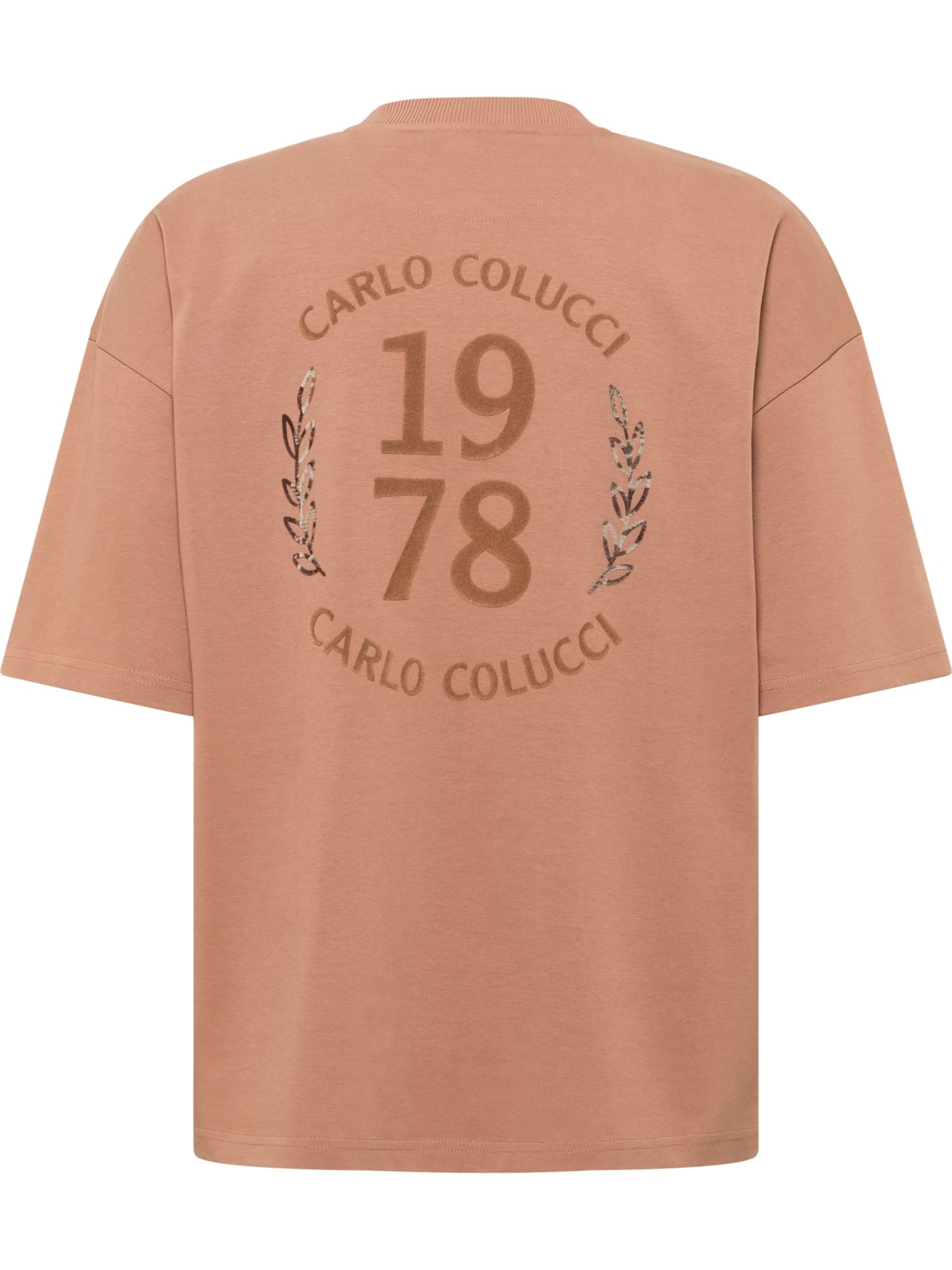 T-Shirt 'Farris' Carlo Colucci en marron : devant