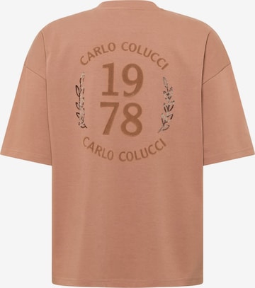 T-Shirt 'Farris' Carlo Colucci en marron : devant