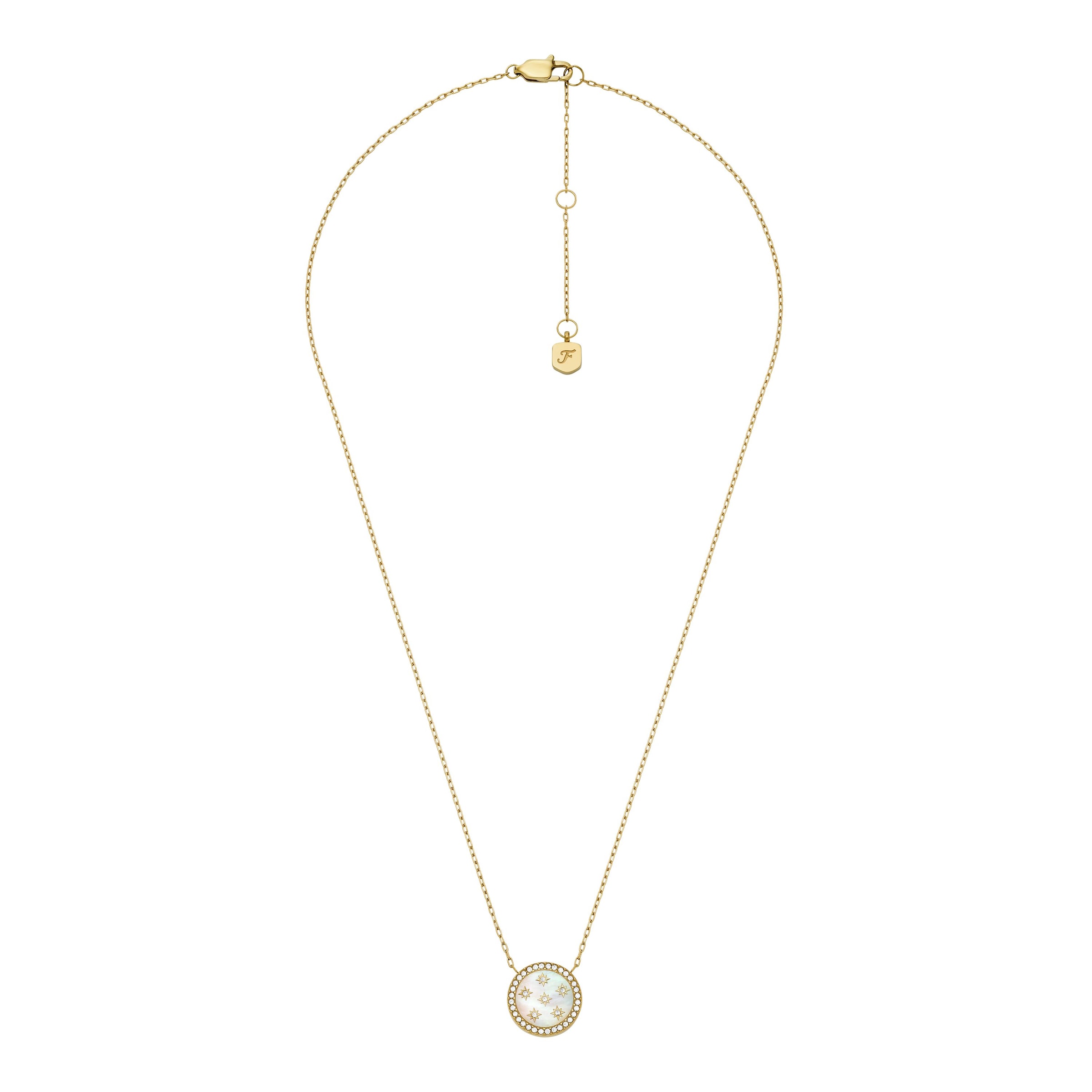 FOSSIL Верижка в злато: отпред