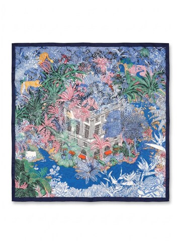 Vivi Idee Scarf 'Dschungel mit Villa' in Blue: front