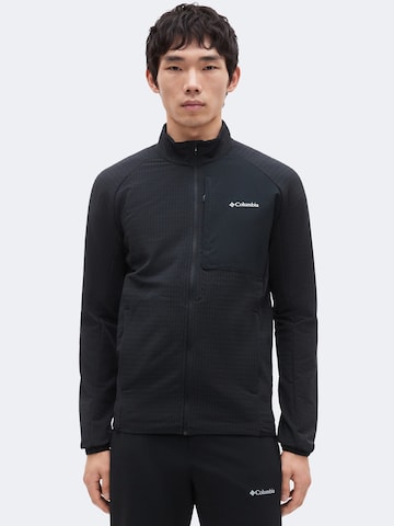 COLUMBIA - Chaqueta polar funcional 'Superior Summit' en negro: frente