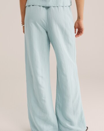 WE Fashion Широкий Штаны в Синий