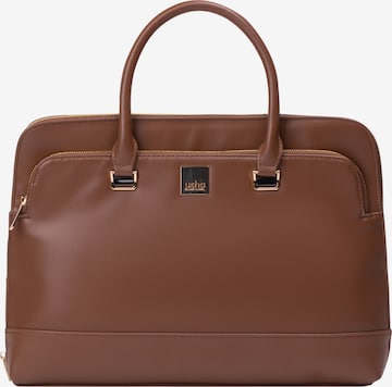 Sac d’ordinateur portable 'Nowles' usha BLACK LABEL en marron : devant