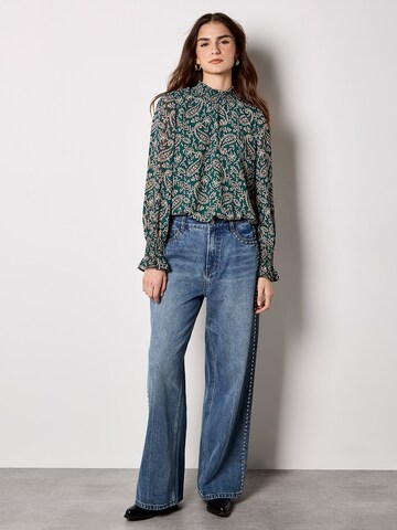 Apricot Bluse in Grün