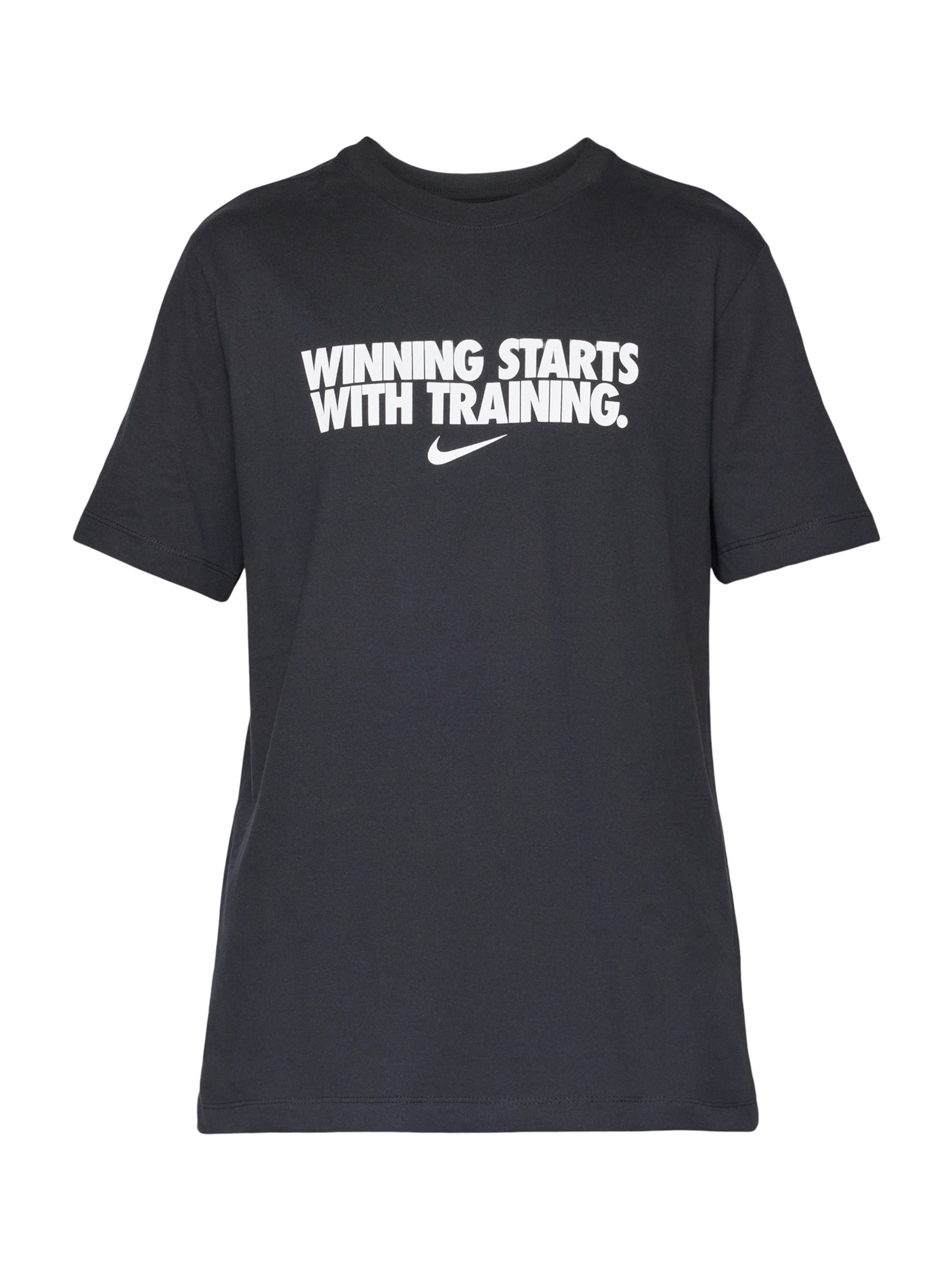 NIKE Camiseta funcional 'WINNING' en negro / blanco, Vista del producto