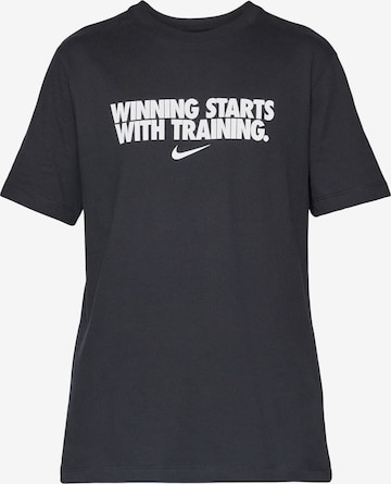 NIKE Toiminnallinen paita 'WINNING' värissä musta: etupuoli