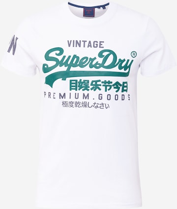 Tricou de la Superdry pe alb: față