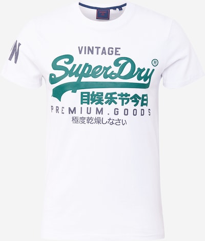 Superdry Shirt in de kleur Lichtblauw / Jade groen / Wit, Productweergave