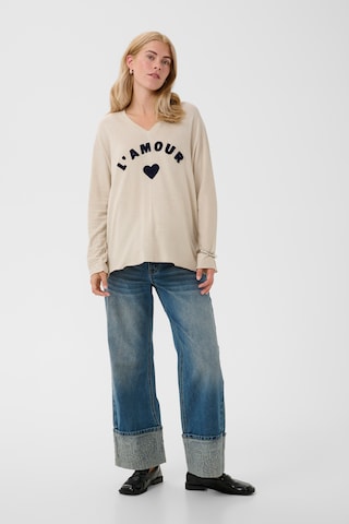 CULTURE Sweater 'Amour' in Beige