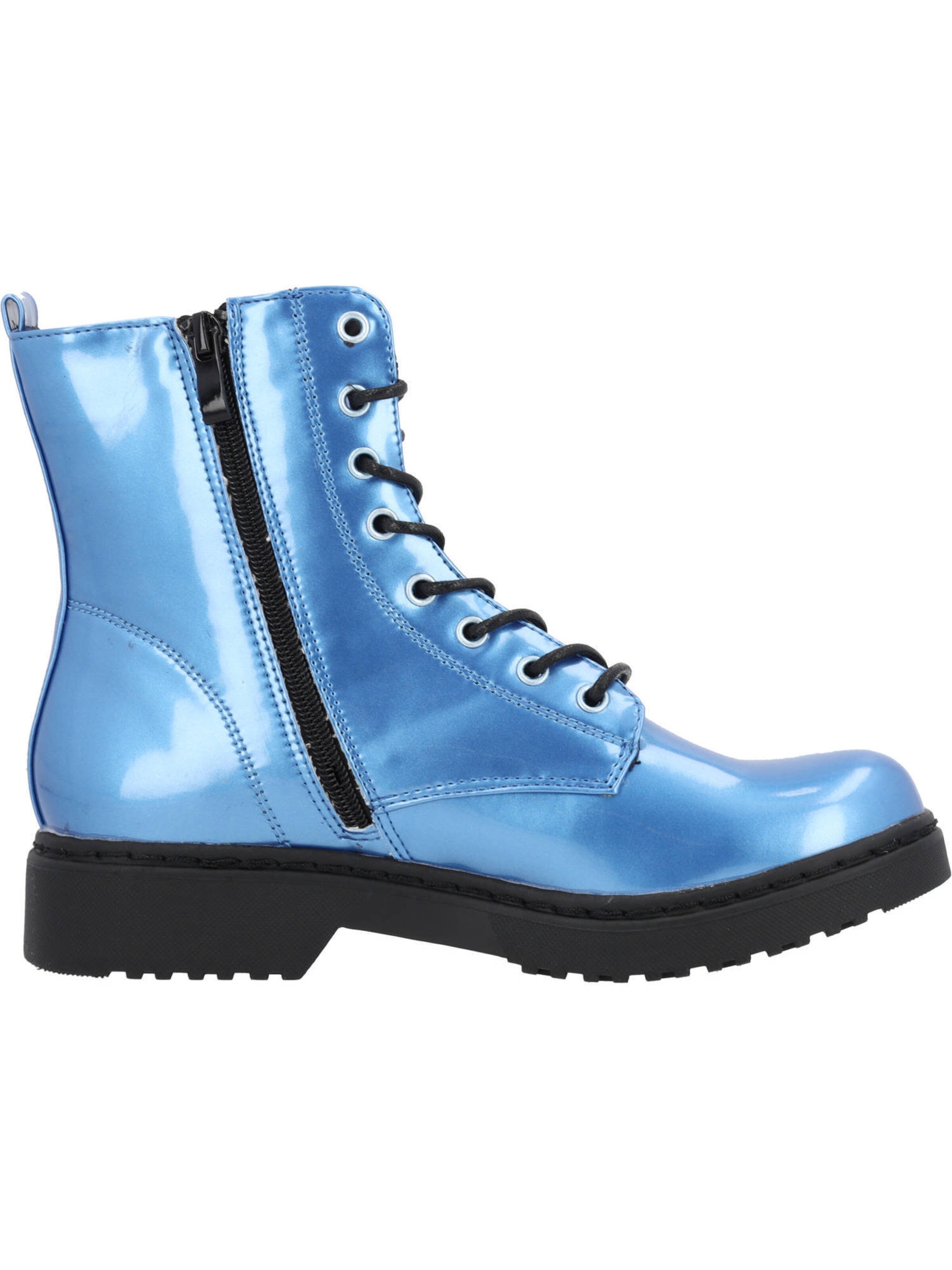 Palado by Sila Sahin Lace-up boot 'Djerba Gloss' in Blue
