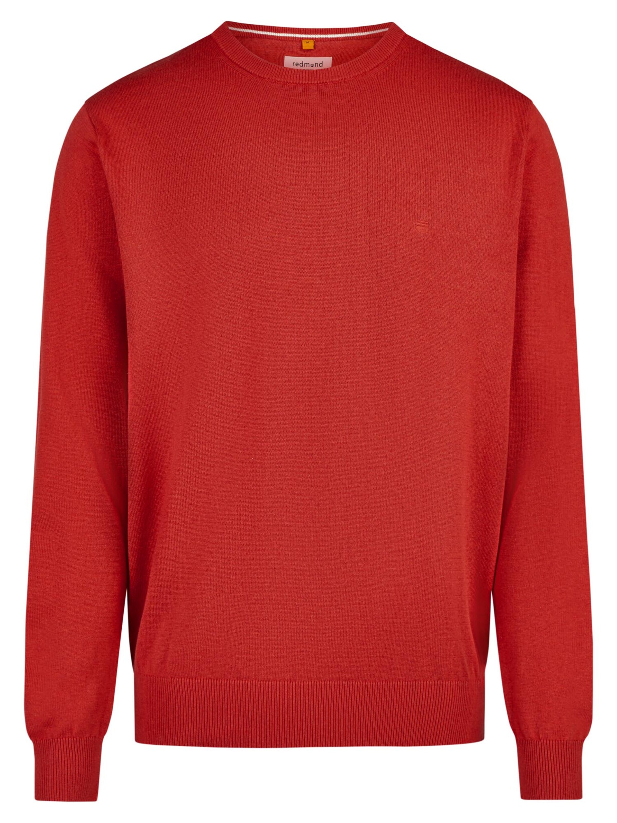 redmond Sweater 'Basic' in Red: front