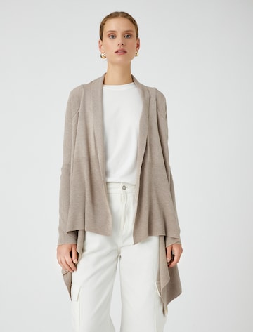 Koton Gebreid vest in Beige: voorkant