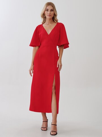 Tussah Dress 'ABIGAIL' in Red: front