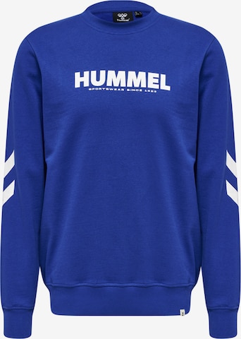 Hummel Sweatshirt 'Legacy' in Blauw: voorkant