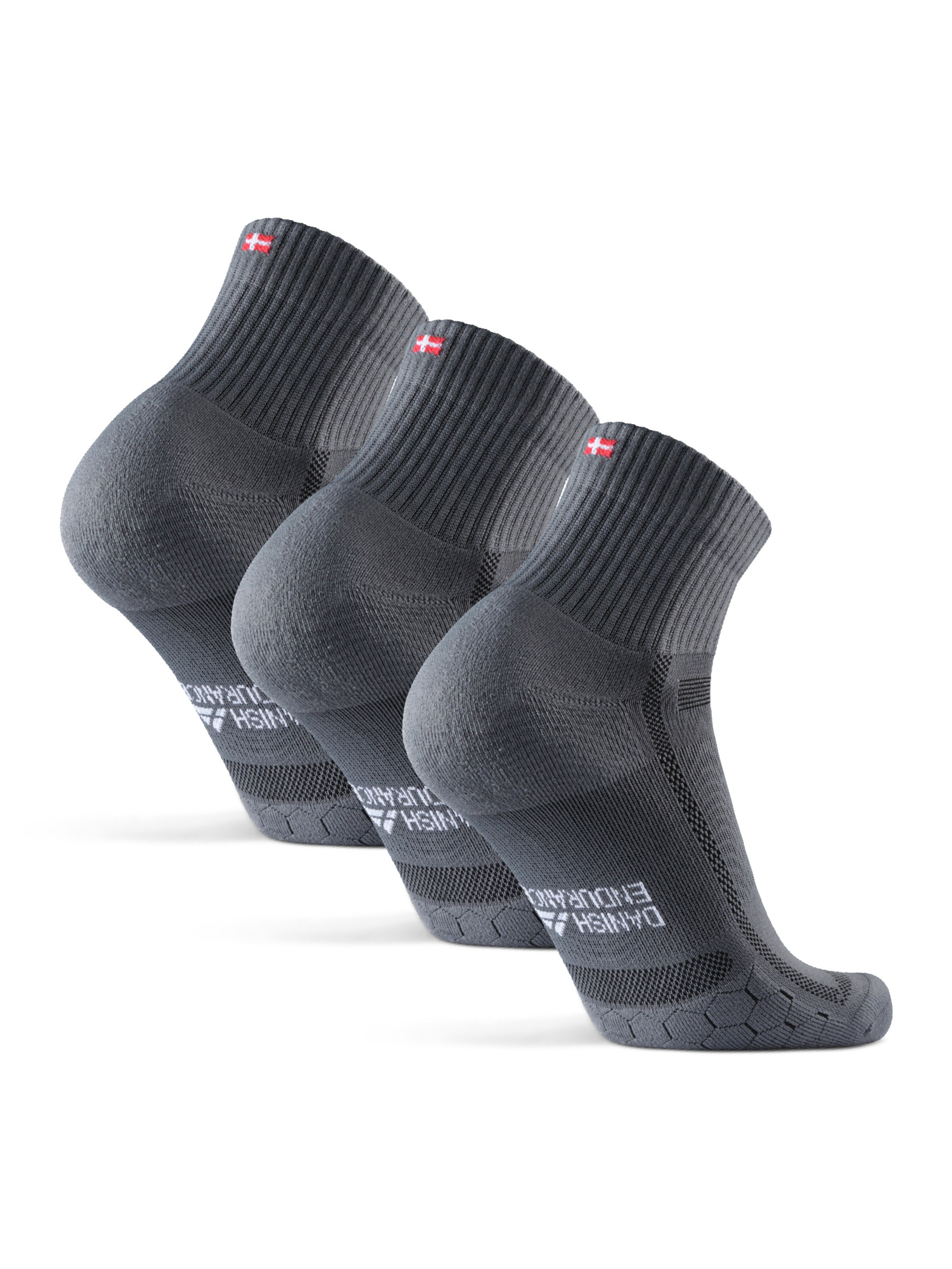 DANISH ENDURANCE Sportssokker 'Long Distance' i grå