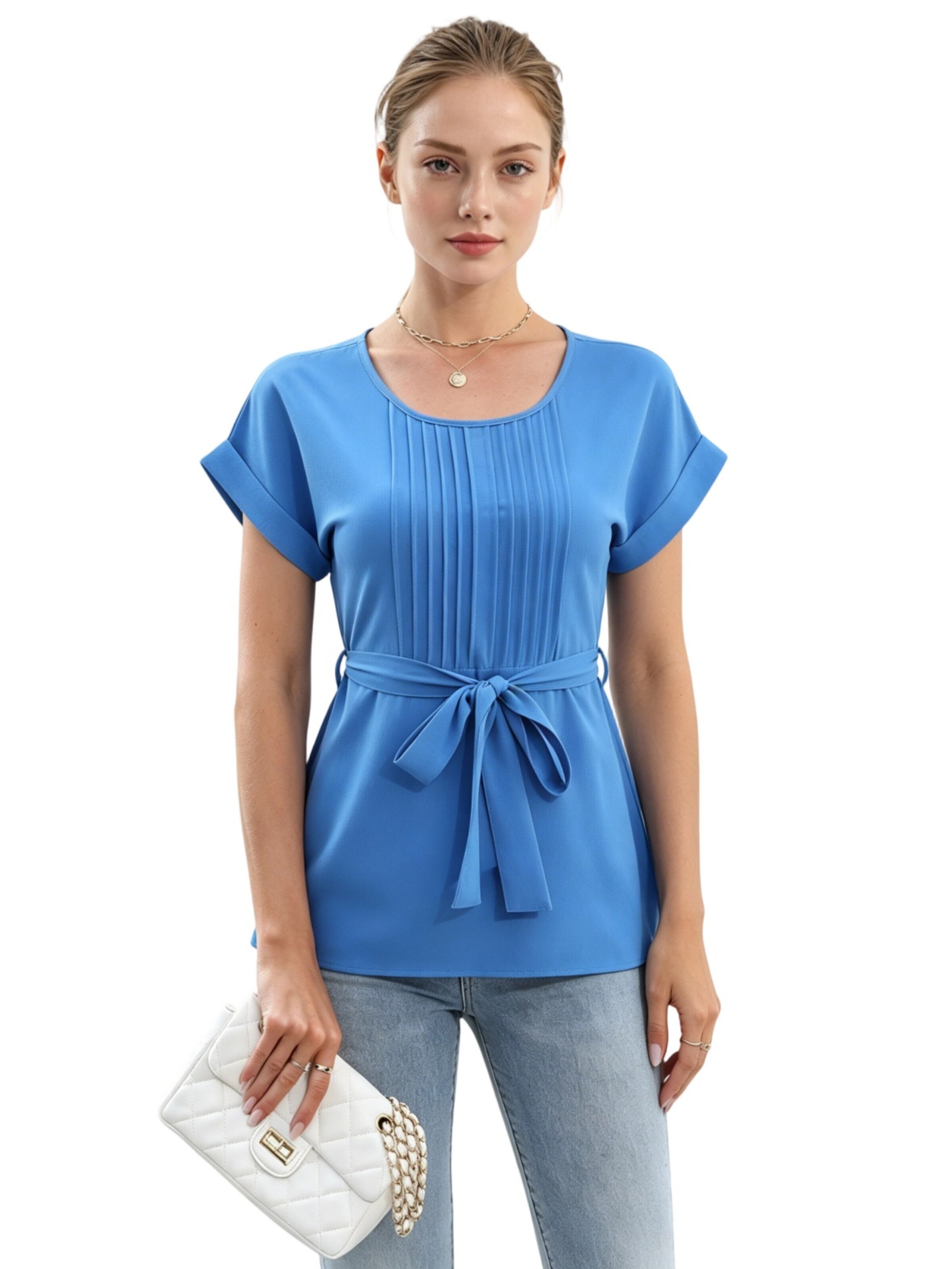 Yesfashion Koszulka w kolorze niebieski