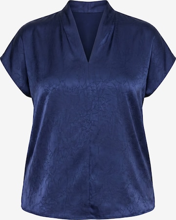 Ulla Popken Blouse in Blue: front