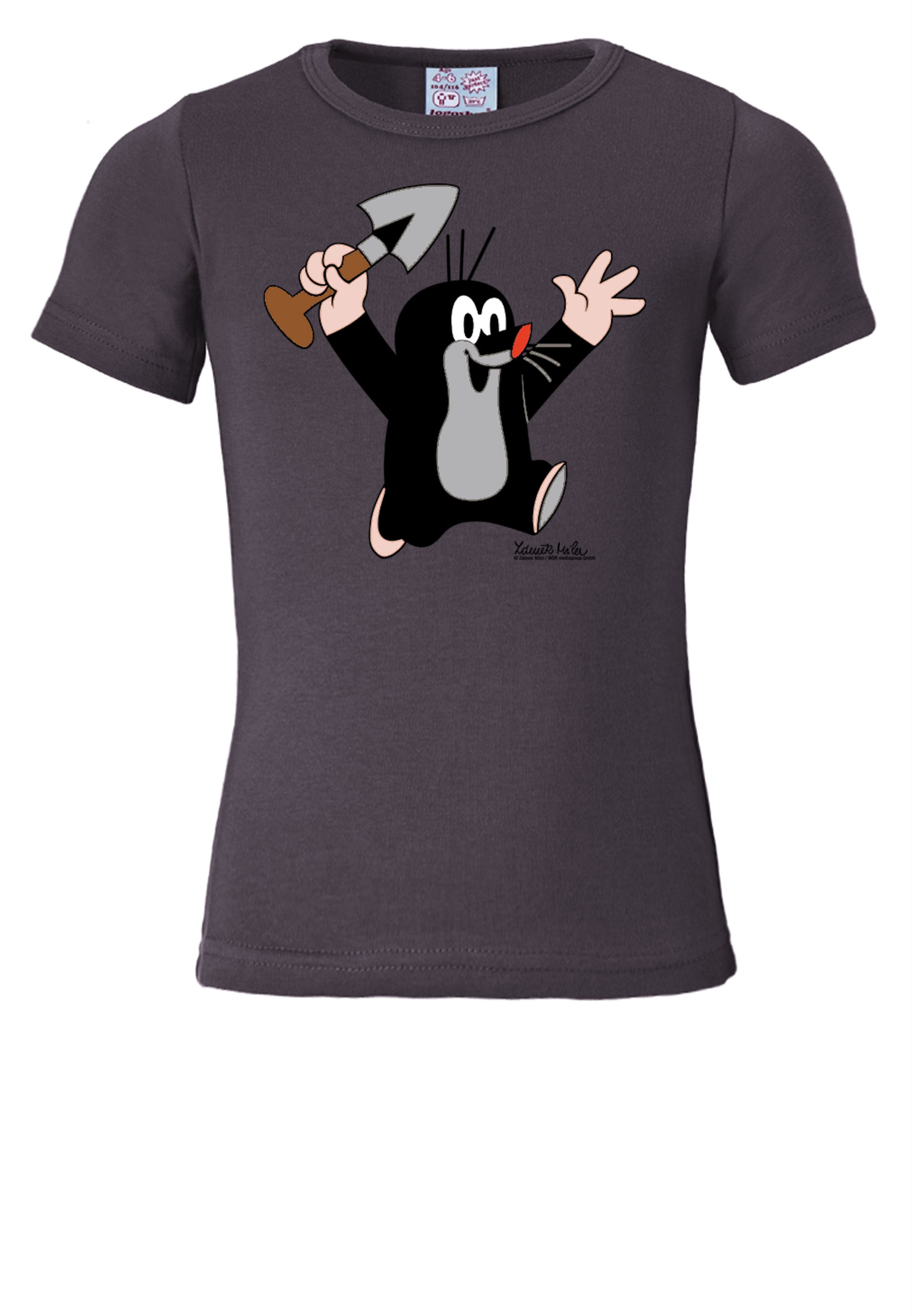 LOGOSHIRT T-Shirt 'Der kleine Maulwurf' in Blau: Vorderseite