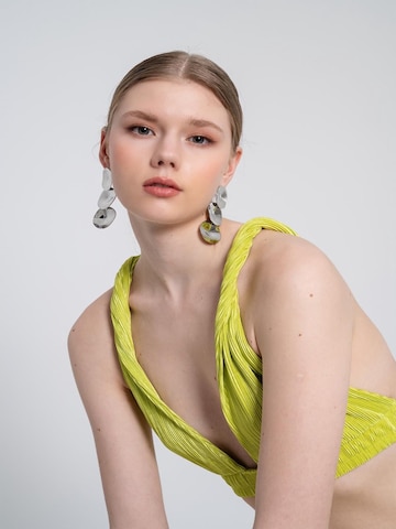 HOLLY LOLLY Korzetová Top – zelená: přední strana