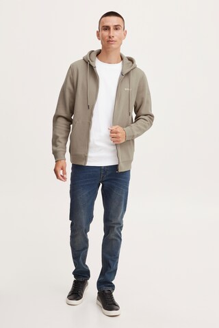 BLEND Zip-Up Hoodie 'Downton' in Brown