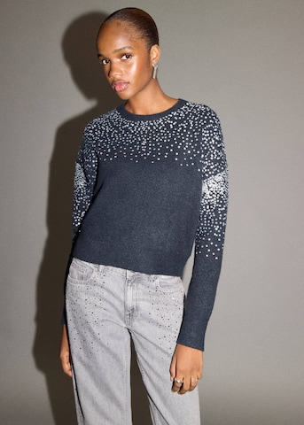 MANGO TEEN Sweater 'Rain' in Blue: front