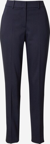 MORE & MORE Regular Pleated Pants in Blue: front