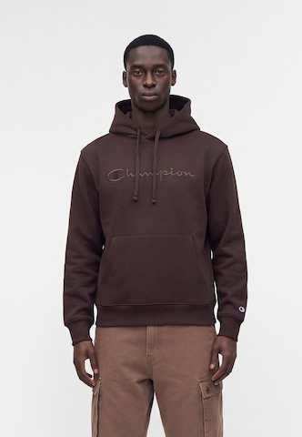 Champion Sweatshirt in Bruin: voorkant