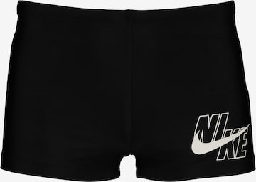 Nike Swim Athletic Swim Trunks in Black: front
