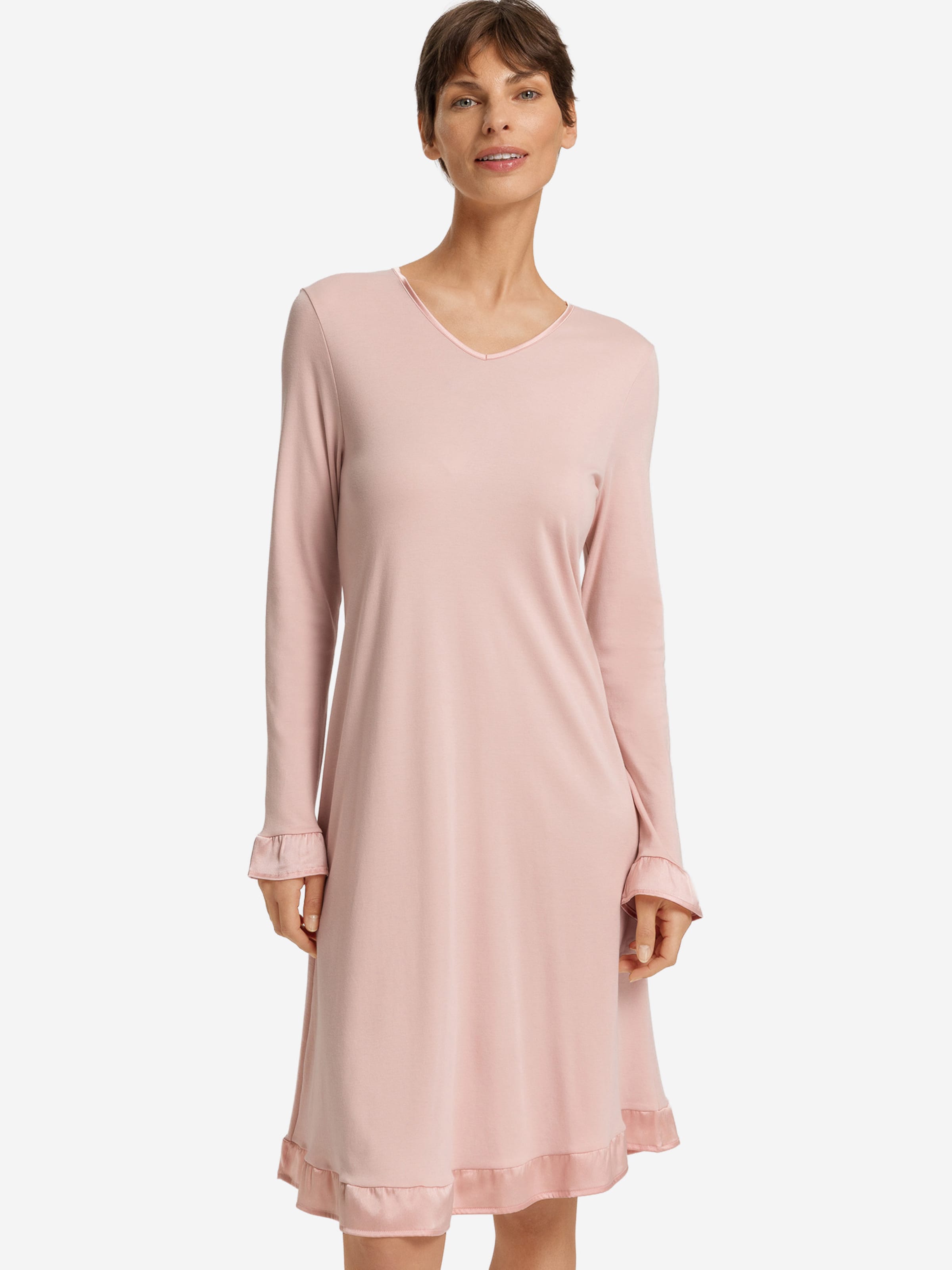 Chemise de nuit ' Claire ' Hanro en rose : devant
