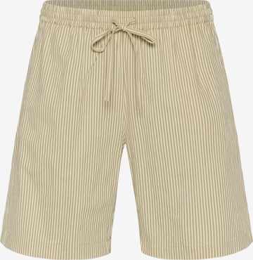 Largi Pantaloni 'KCnana' de la KAFFE CURVE pe bej: față