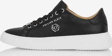Baskets basses 'Hexagon' Philipp Plein en noir : devant
