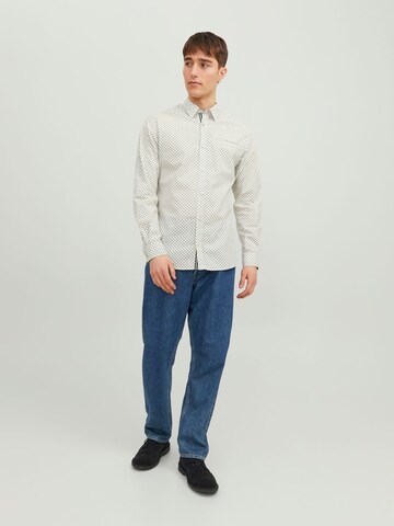 Coupe slim Chemise JACK & JONES en bleu