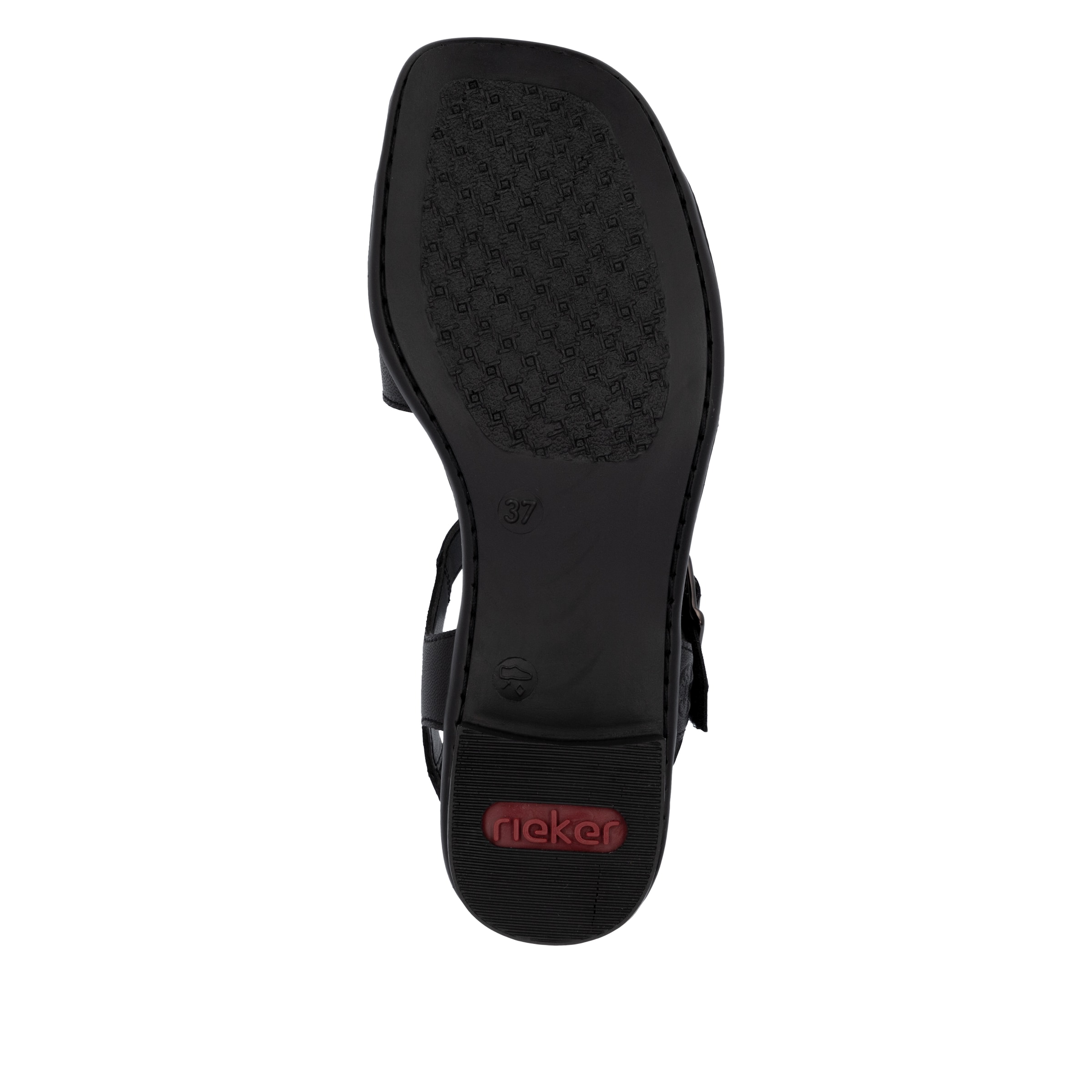 Rieker Strap Sandals '62685' in Black