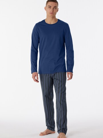 SCHIESSER Pyjama ' Selected Premium ' in Blau