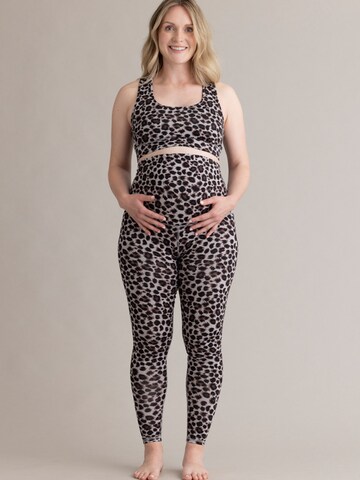 Hey Honey Skinny Leggings 'Maternity' in Beige: Vorderseite