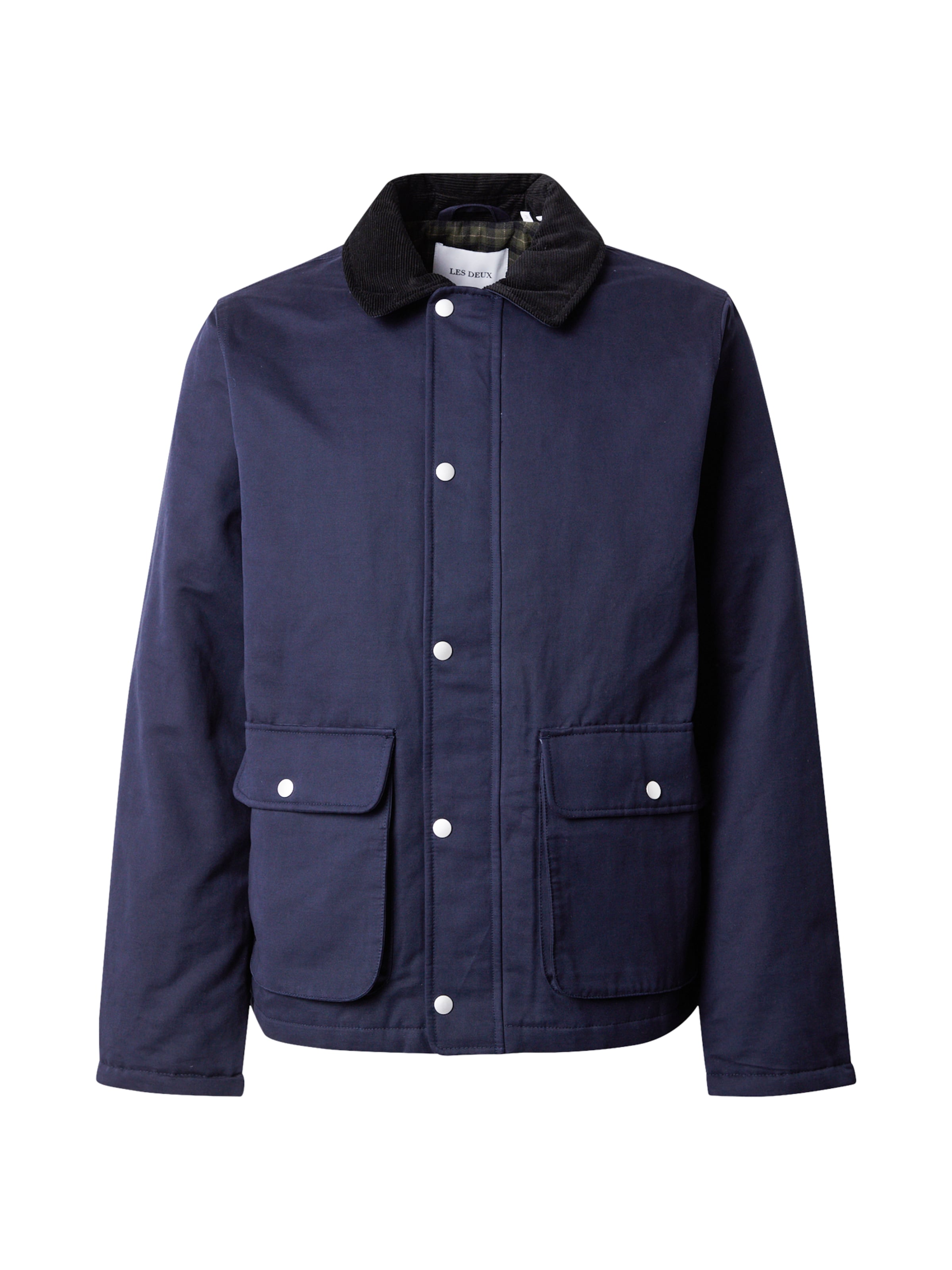 Les Deux Jacke 'Montana' in Blau: Vorderseite