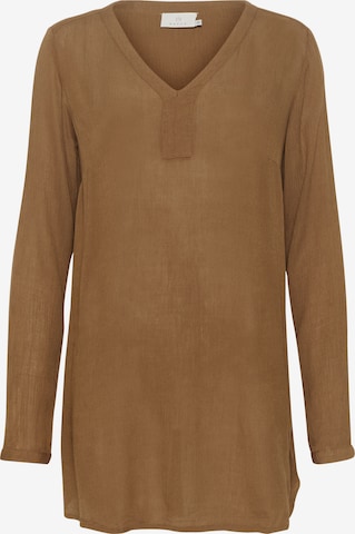 KAFFE CURVE Tunic in Brown: front