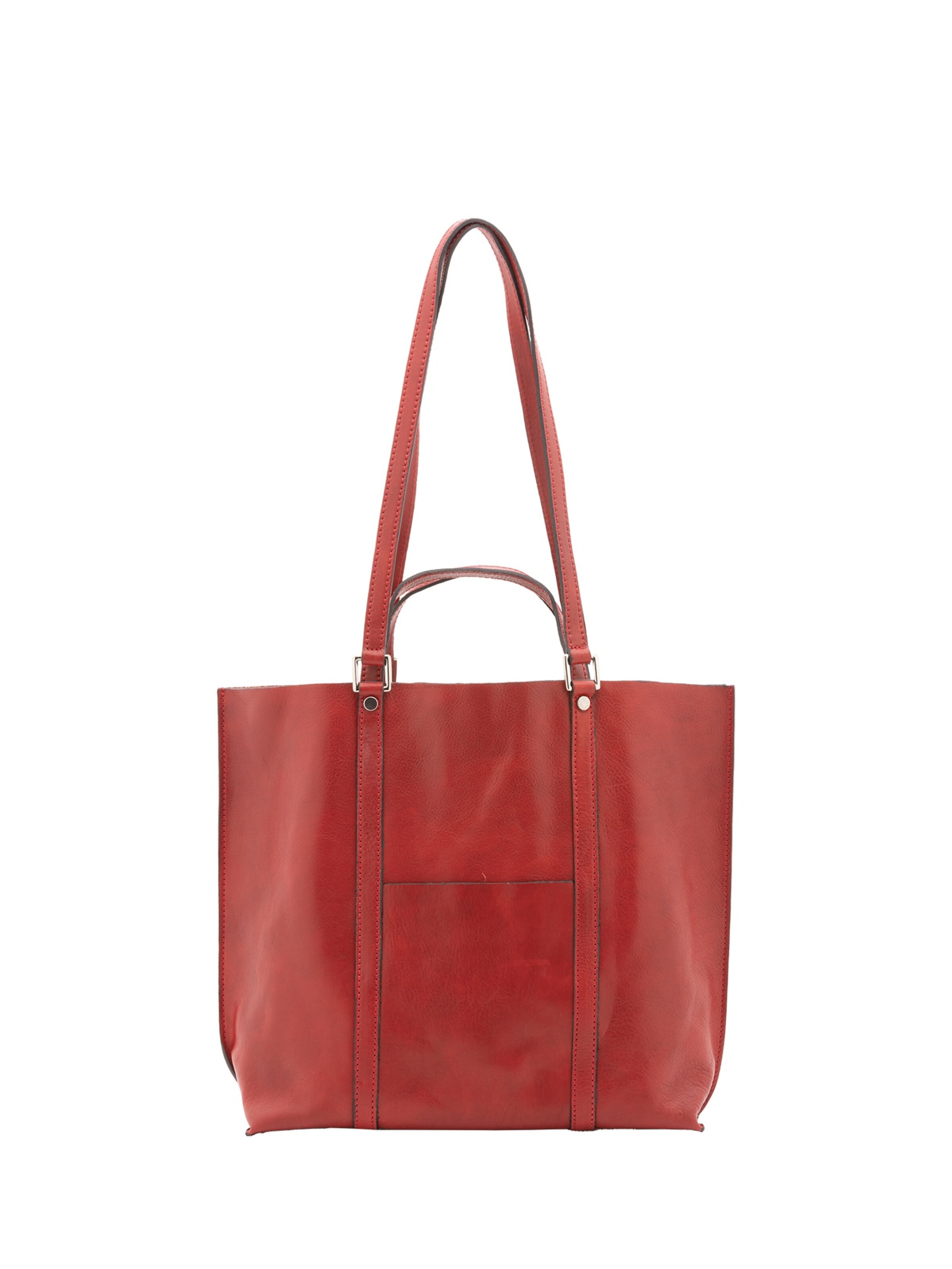 Borsa a spalla 'Borsa a Spalla Vera Pelle Alessia Firenze - Made in Italy' di Alessia Firenze in rosso: frontale